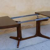 Oval dining table extendable by Baumann