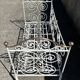 Lit banquette, wrought iron and copper, romantic Napoleonic III style, late 19th century.