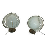 Pair of moon 70's lamps by verner panton, casa publisher