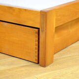 Pierre Chapo bed in elm 1970-1980