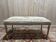 Bench - Louis XVI style office bench in gilded wood