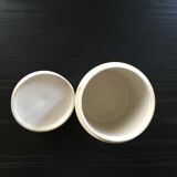 Digoin white earthenware box