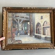 Old watercolor Cordes, Tarn