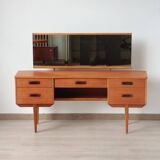 Coiffeuse vintage anglaise en teck – Limelight Furniture – Années 60