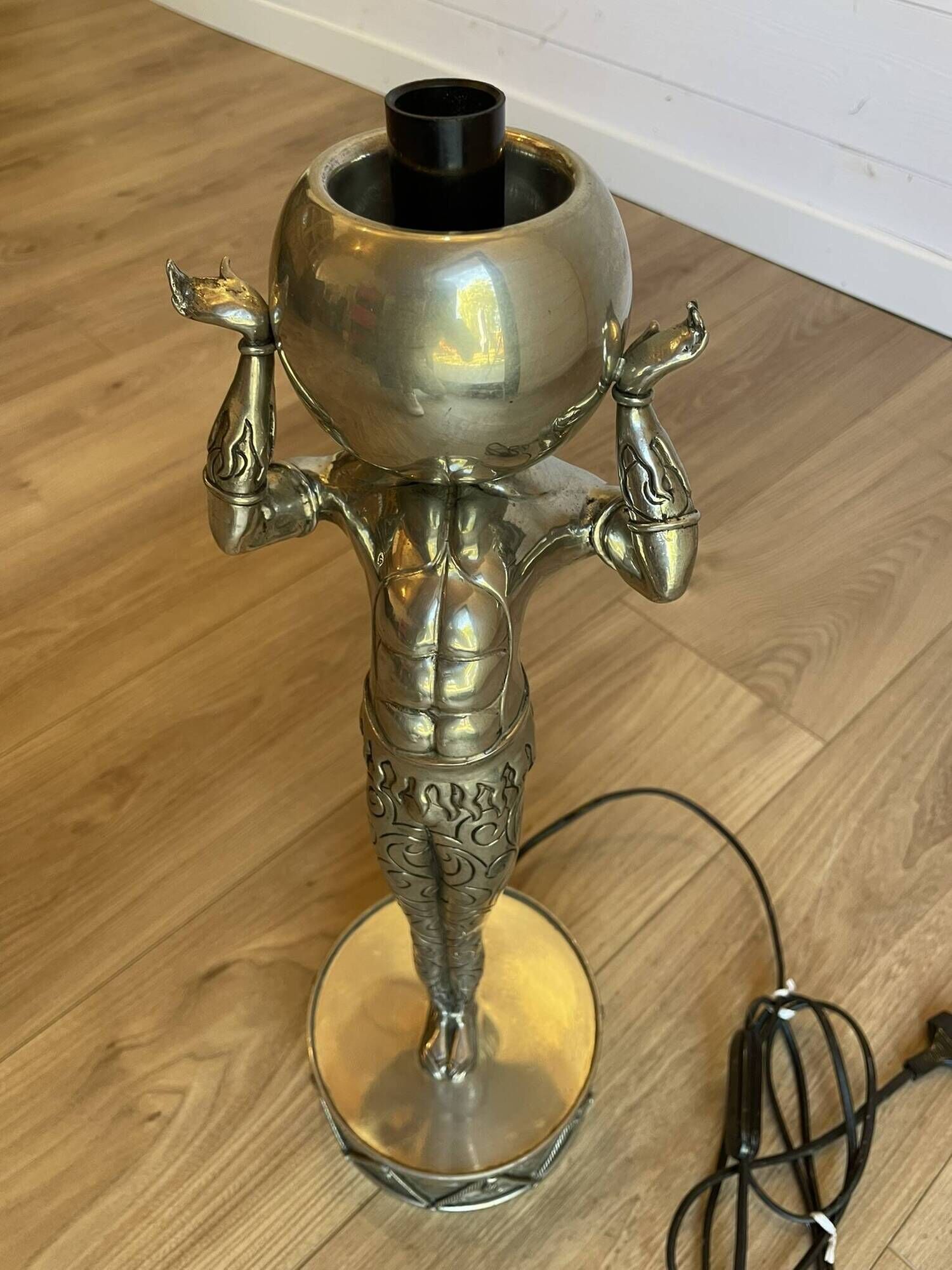 Sculptural Lamp in Tin by Piero Figura for Atena – Italy