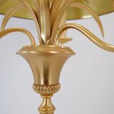 Pineapple Brass Floor Lamp in the Style of Maison Charles, Circa 1970
