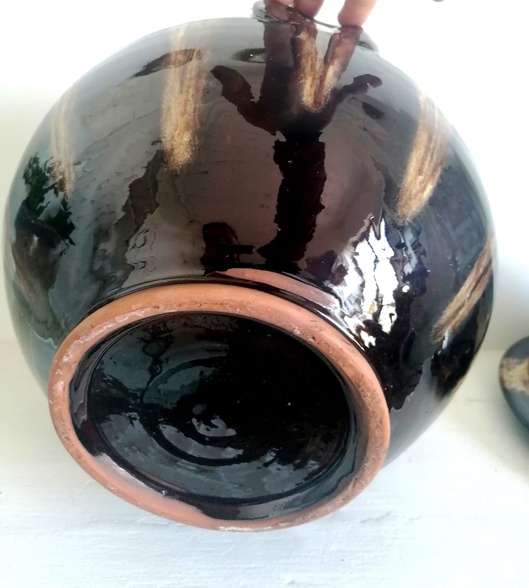 XXL vintage ceramic soup bowl