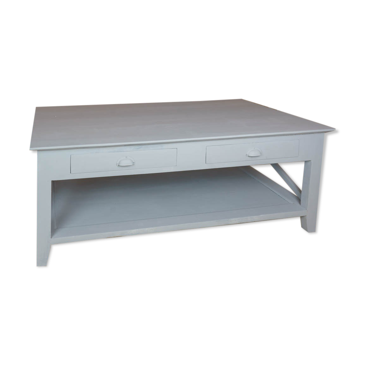 large coffee table with 4 drawers