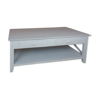 large coffee table with 4 drawers