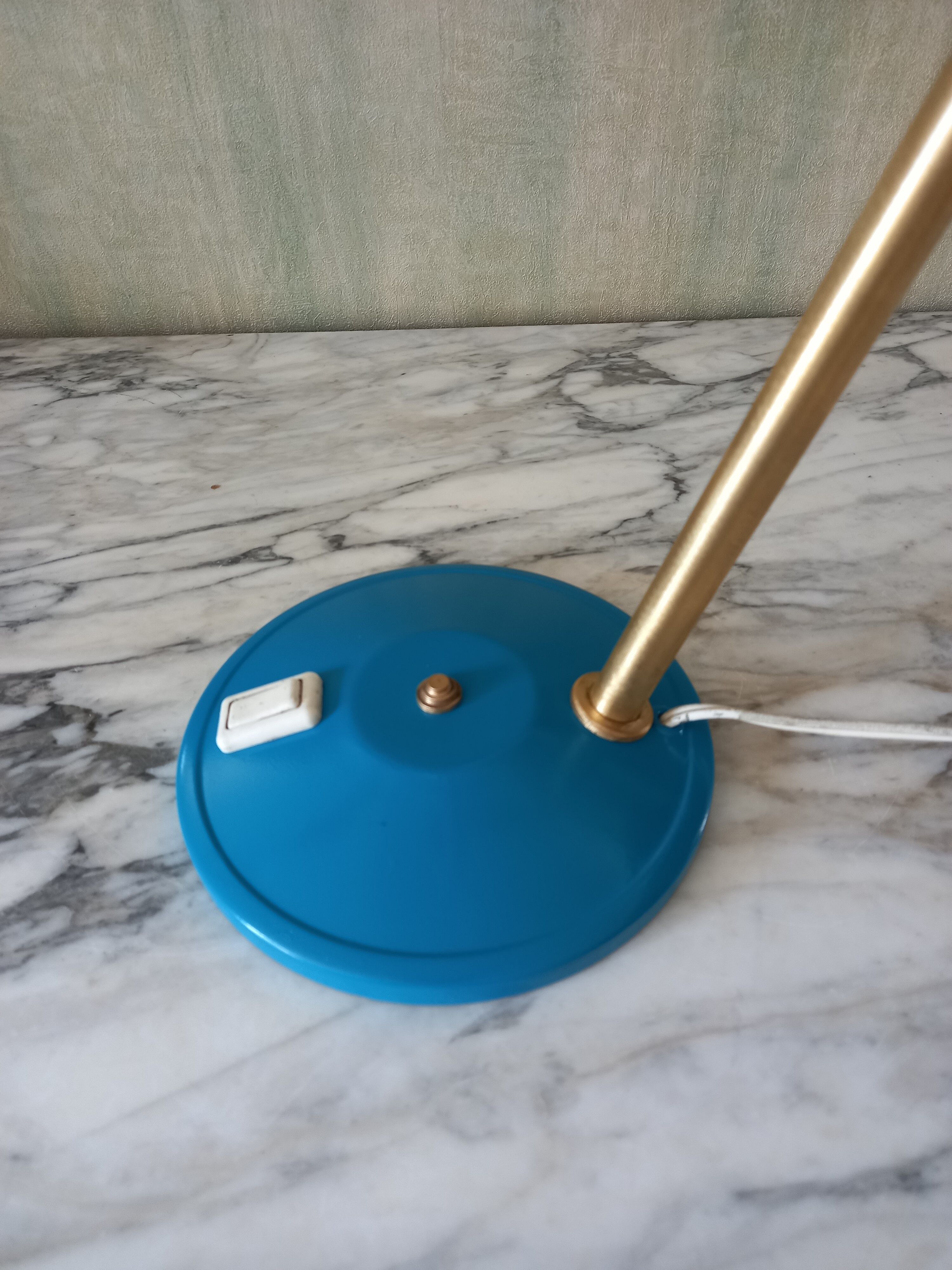 Vintage blue desk lamp