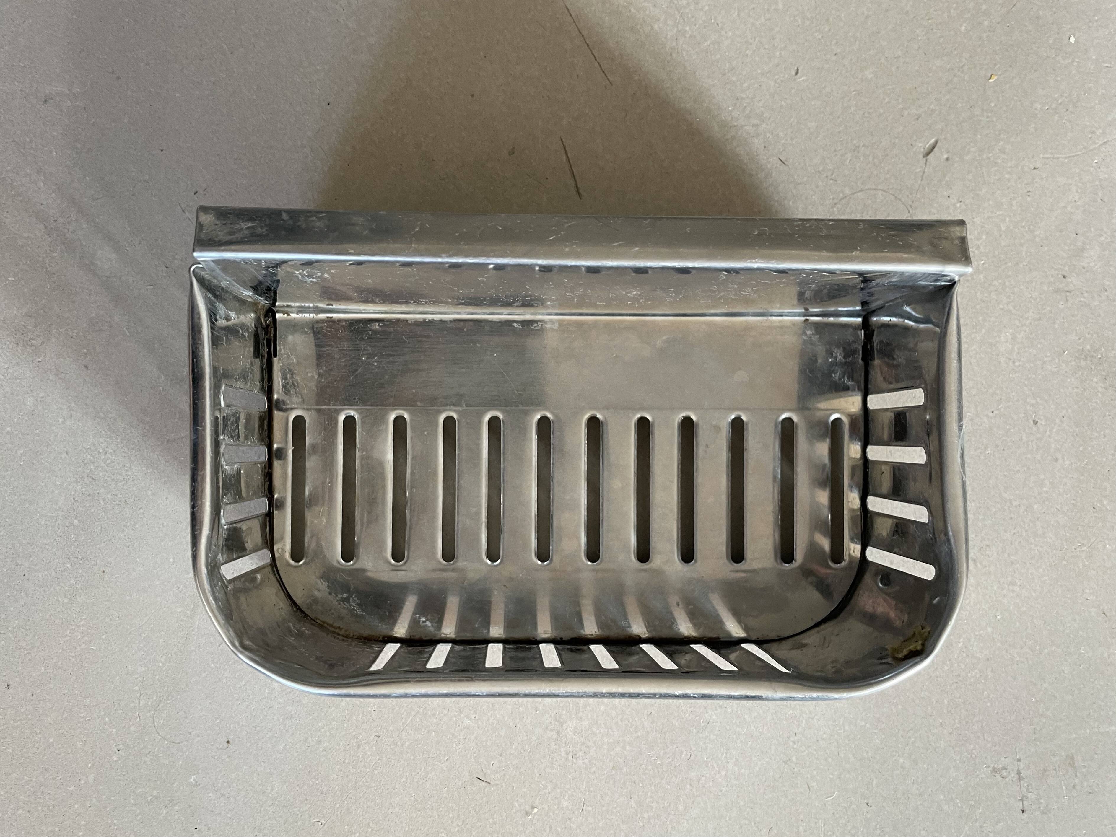 Industrial wall mounted soap dish