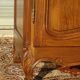 solid walnut wardrobe in Louis XV style