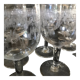 Product BHV Series of 6 glasses chiseled mid-XXth.