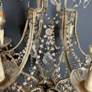 Italian pearl and crystal chandelier
