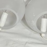 Par de lámparas de cristal. España, 1990s.