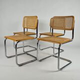 4 dining chairs by Marcel Breuer, italy, 1970