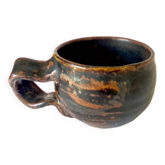 Large glazed stoneware mug