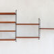 String wall shelf in teak by Kajsa and Nils Strinning danish 60s