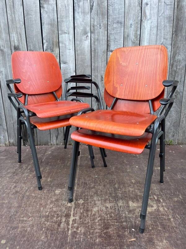 Vintage Kho Liang Ie industrial chair, Dutch design