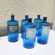 Old Blue Glass Apothecary Jar - Tinct: Cinamm