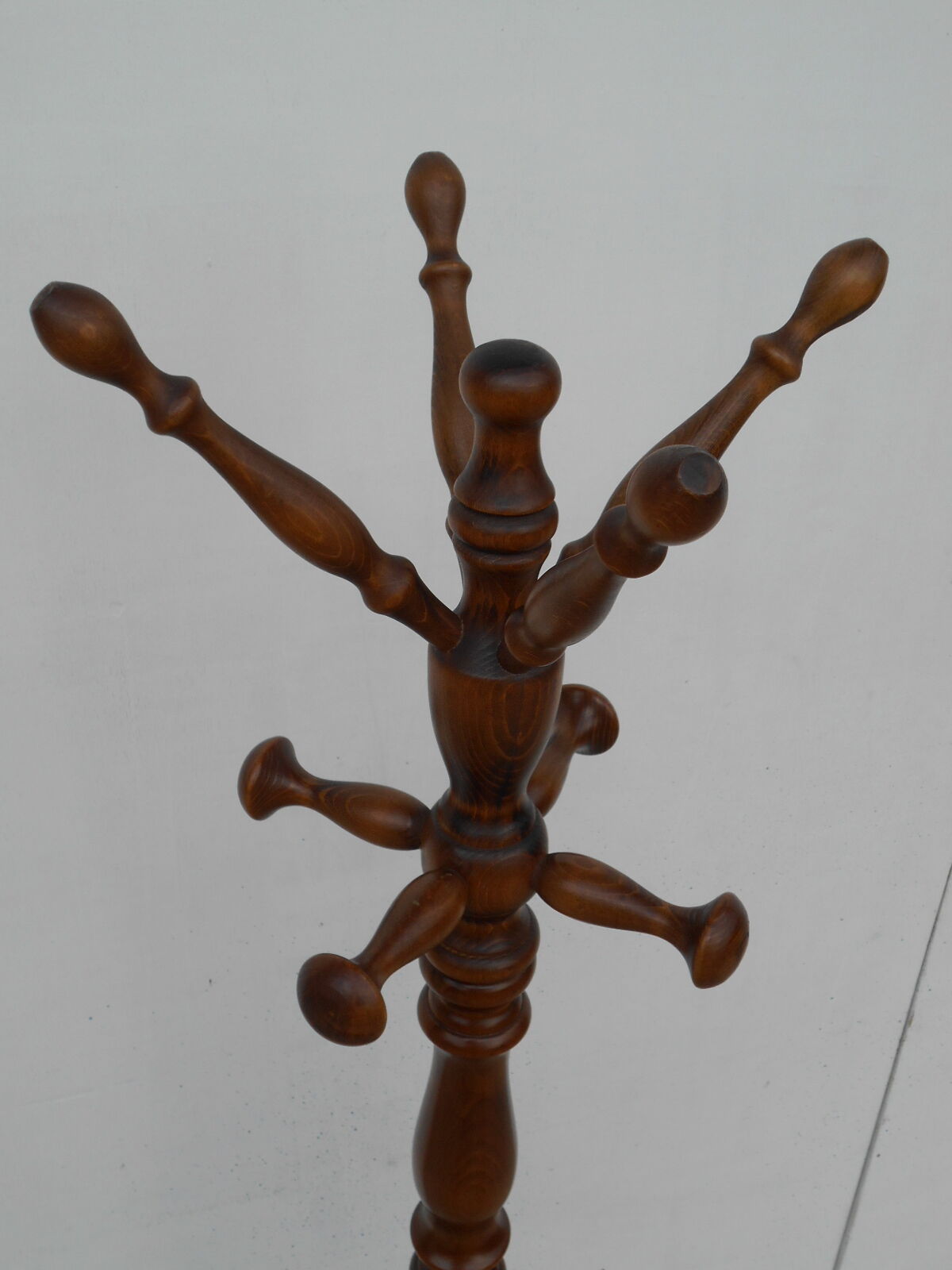 Parrot coat rack, solid oak with swivel head