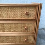 Rattan chest of drawers