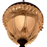 Large vintage ball chandelier with tassels