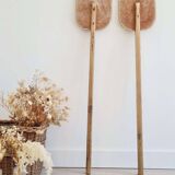 Paire de pagaies en bois