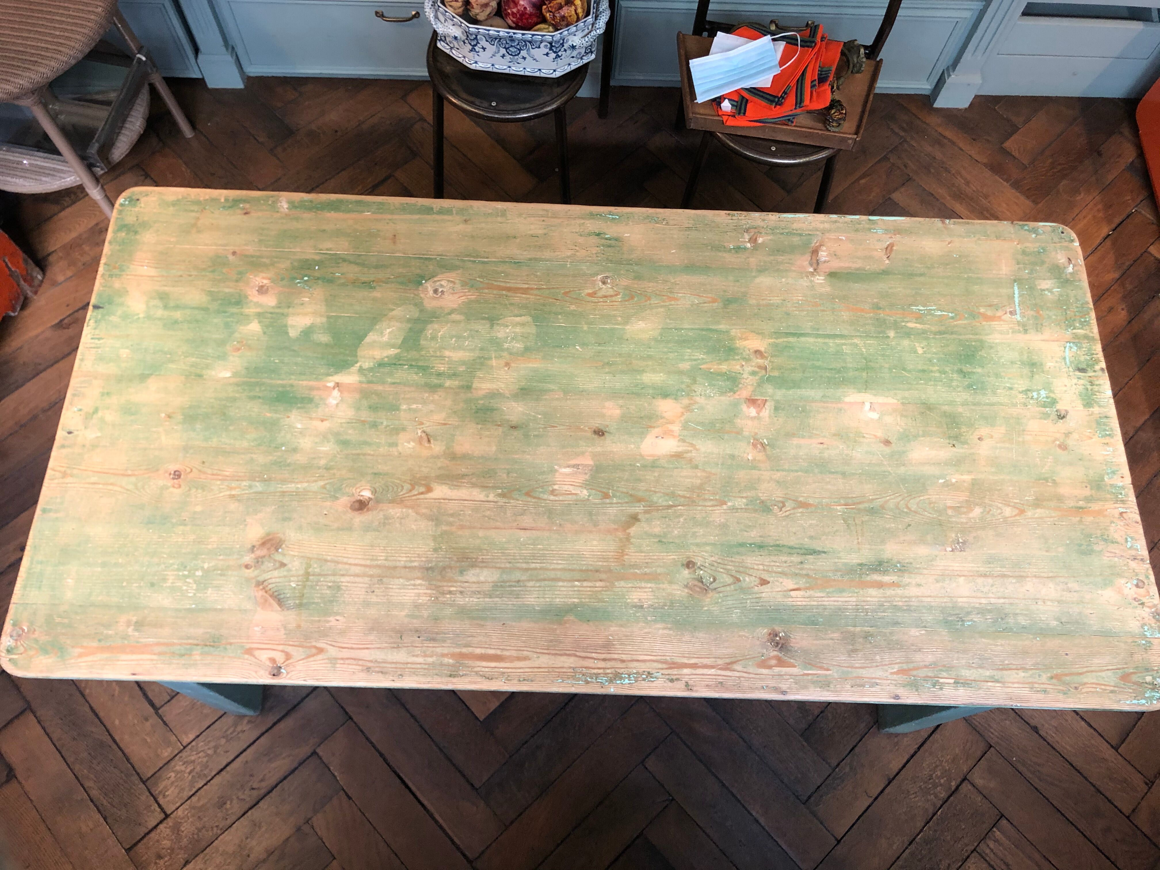 Wooden dining table