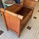Wooden chest bench