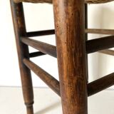 Straw and wood stool