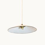 Suspension industrielle en métal blanc