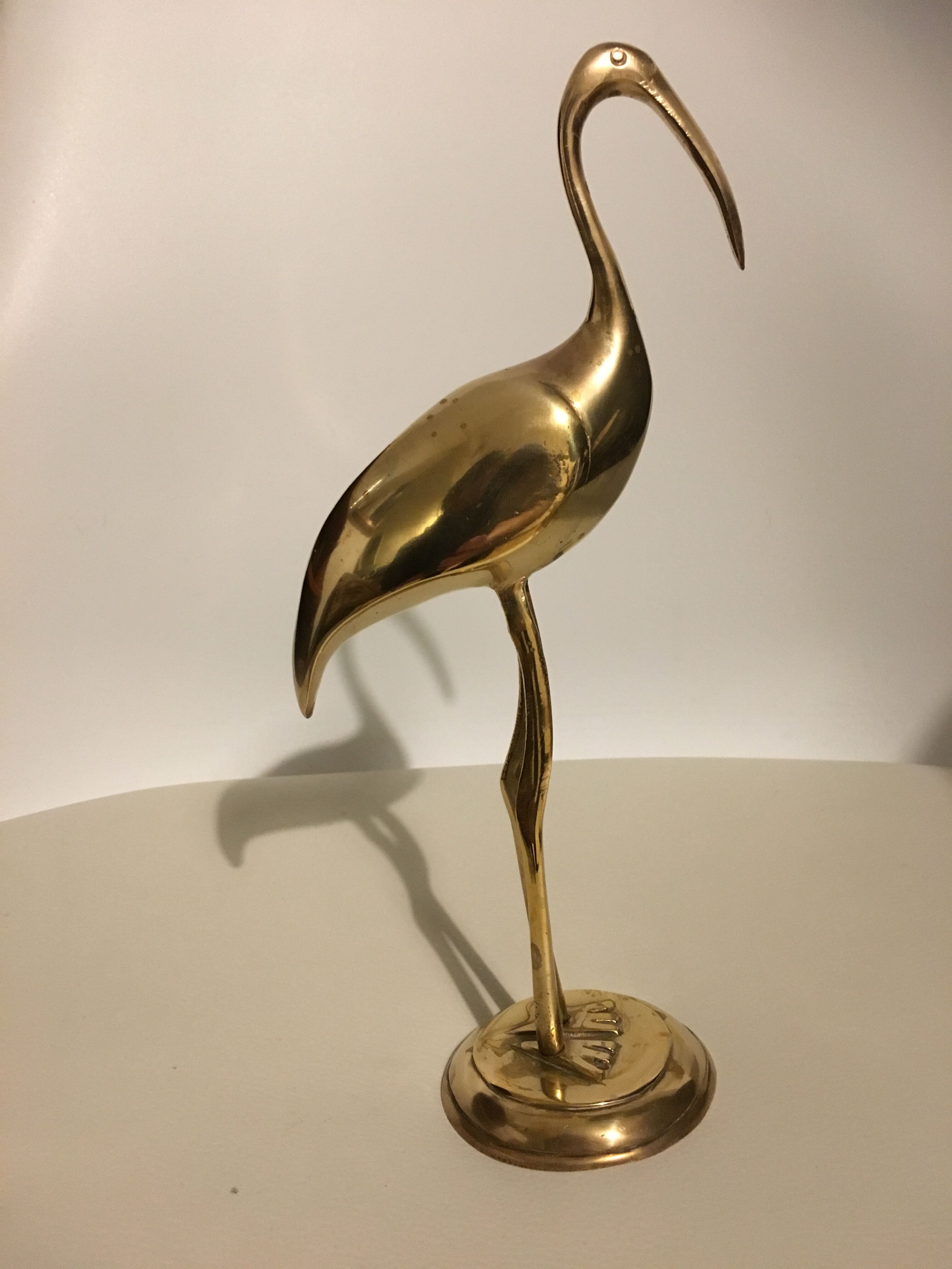 Golden brass Flamingo
