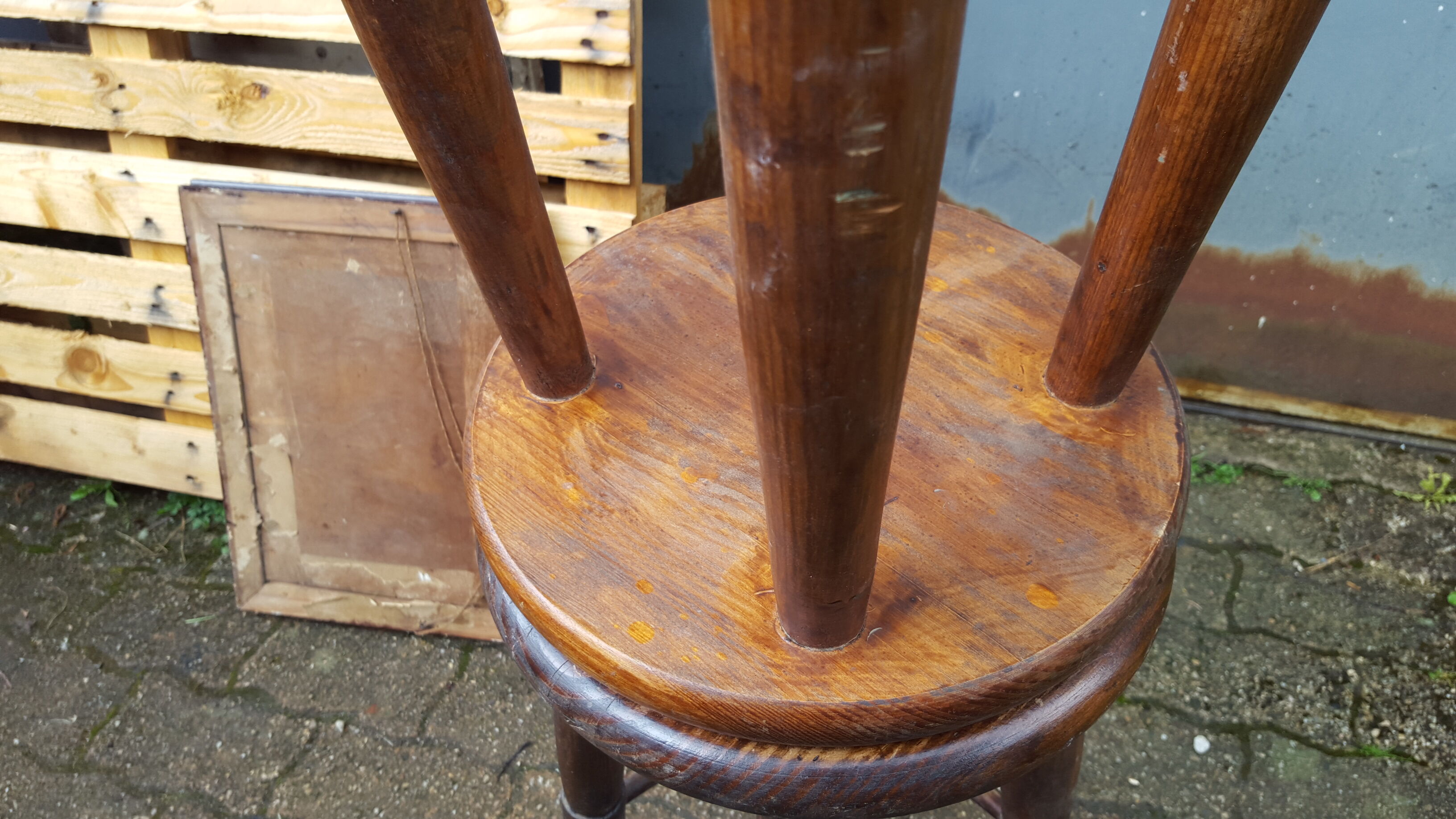 Paire de tabourets de bar vintage