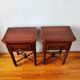 Pair of French solid wood bedside tables