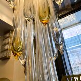 Venini Murano glass chandelier, Italy 1970s