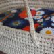 Couffin bébé en osier avec matelas (vintage)