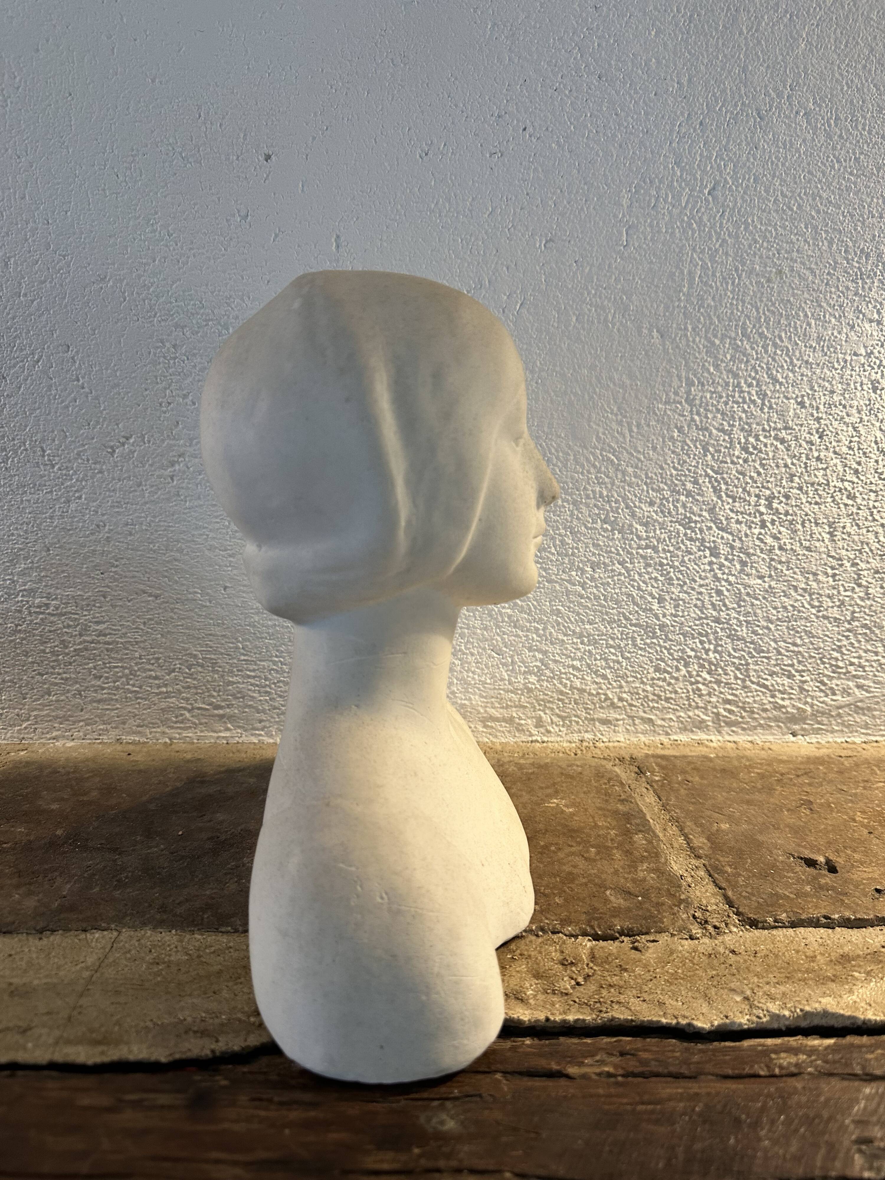 Buste en plâtre