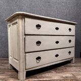 Commode Lyonnaise époque Louis XIV en bois cérusé vers 1700