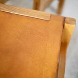 Ensemble de 4 chaises et table basse Maison Regain, France, circa 1970