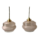 Pair of suspensions / pink granita 50s