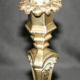 Old candleholder bronze time Louis XIV end XVII th