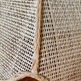 Superb suspension in rattan and wicker braided cannage style of the 1960s 1970s.
