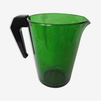 Glass pitcher and rigid plastic