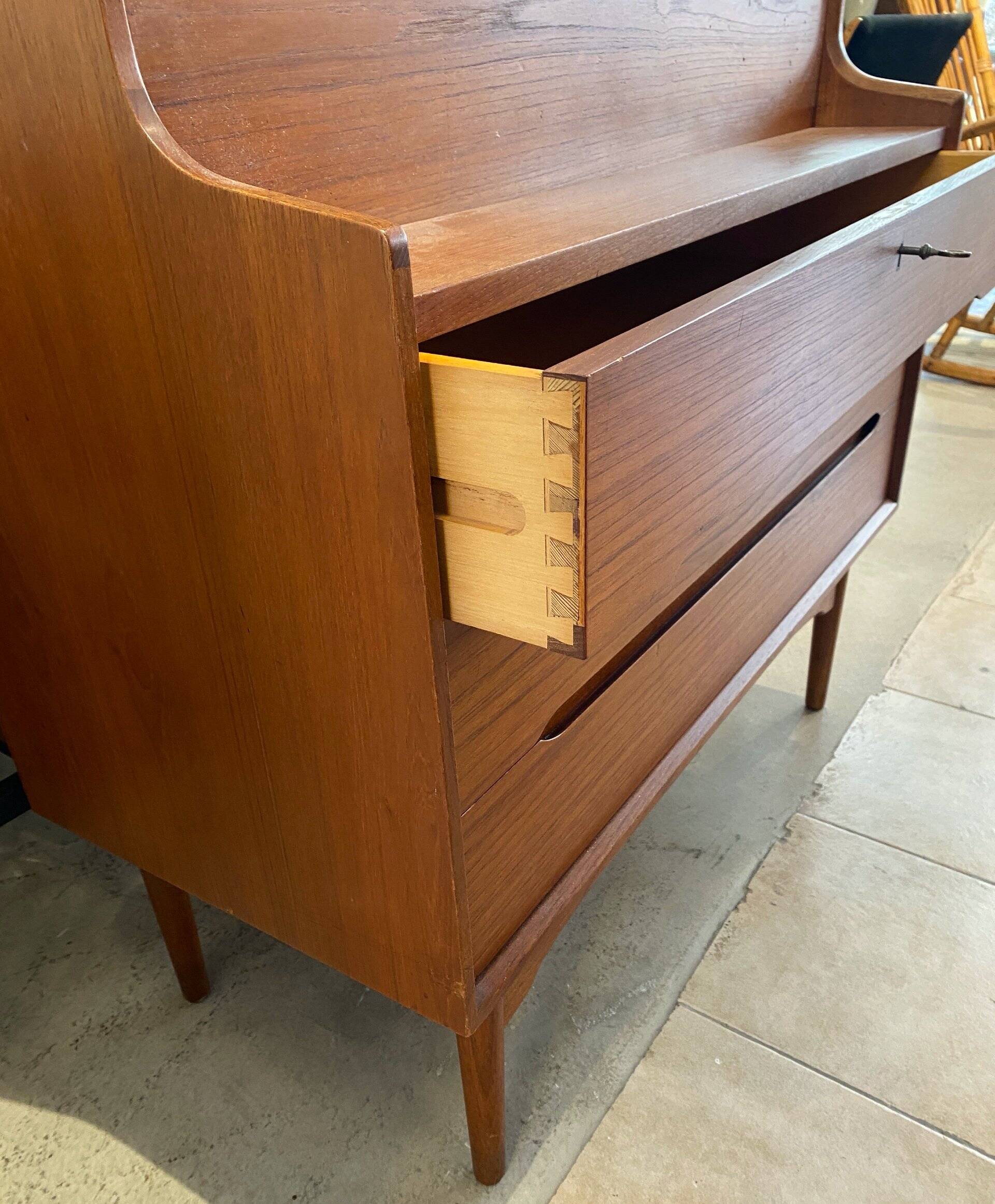 Danish teak secretary desk, 1960