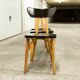 Set of 6 restored Luterma "banana" chairs