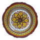 Old henriot quimper plate earthenware rosette decoration