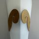 Pair of glass and metal wall lights AGE, 1980s, Italy