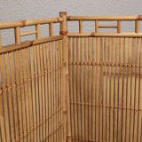 Vintage wicker rattan bamboo screen