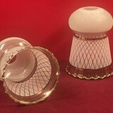 Paire abat jour, tulipe vers 1930/40 début du 20 ème